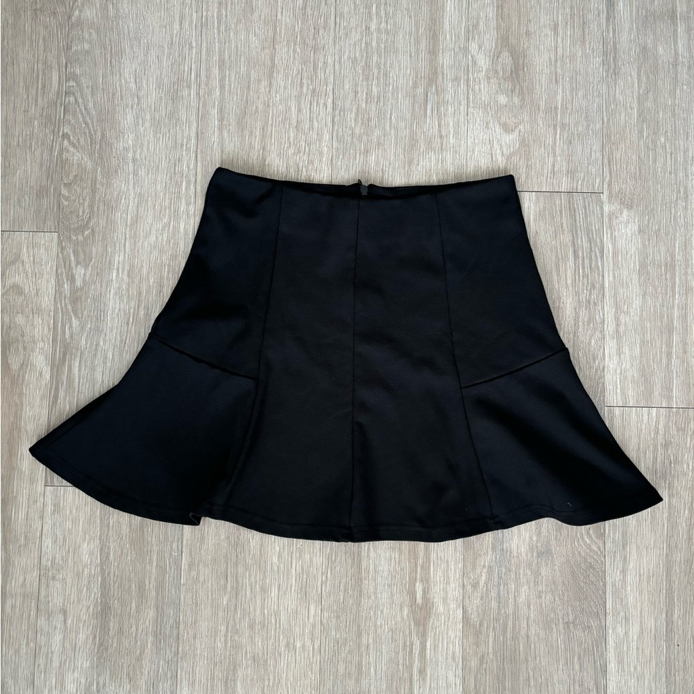 Elegant Black Woman Mini Skirt